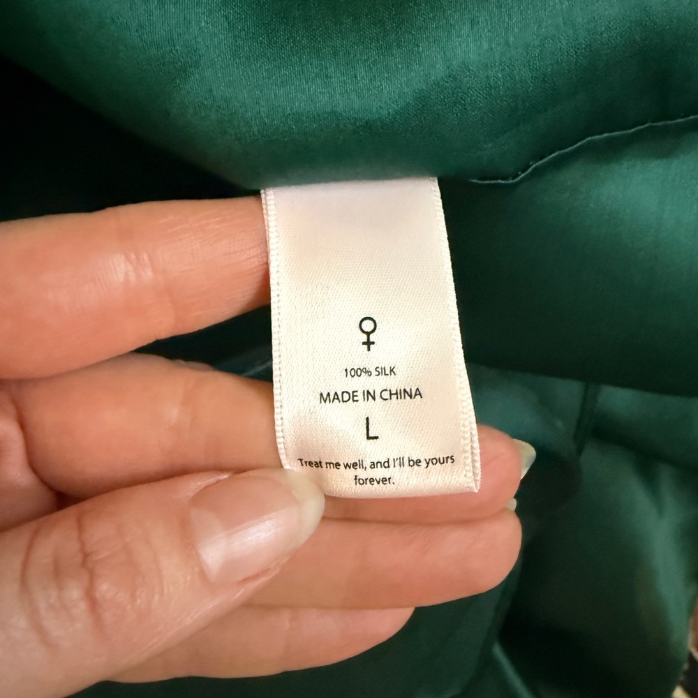 Selkie Silk Elf Puff Dress Green Large *READ DESCRIPTION* - Picture 9 of 9